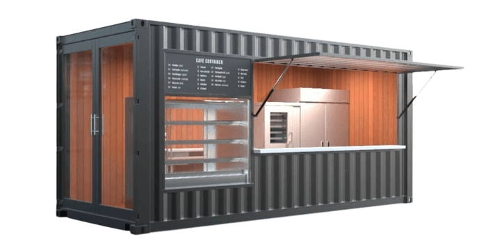 container cafe coffee