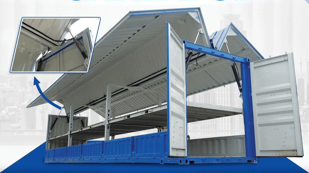 container mở vách